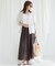 【CLASSY. 9月号掲載/WEB限定カラーあり】LIBECO ベーシック シャツ