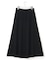 【洗える】リネンコットンドライ ニットフレア スカート