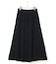 【洗える】リネンコットンドライ ニットフレア スカート