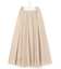 【洗える】グロッシーボイル タック スカート