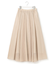 【洗える】グロッシーボイル タック スカート
