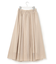 【洗える】グロッシーボイル タック スカート