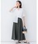 【洗える】LIBECO フレア ロングスカート