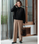 【CLASSY.2月号掲載/洗える】TRストレッチギャバ ワイドパンツ