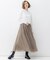 【洗える】ソフトチュール スカート