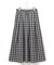 【洗える】ナイロンチェックタフタ タックスカート