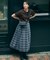 【洗える】ナイロンチェックタフタ タックスカート