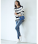【洗える】23区DENIM ベルベットストレッチ スキニーパンツ