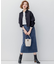 【洗える】23区DENIM ベルベットストレッチ Aライン スカート