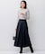 【洗える】ウールミルドジャージー フレアスカート