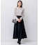 【洗える】ウールミルドジャージー フレアスカート