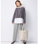 シルクネップツイード ワイドパンツ