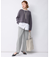 シルクネップツイード ワイドパンツ