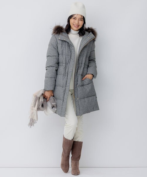 美品 23区 LIMONTA 滝沢眞規子さん着用 ダウン コート 38 滝沢眞規子さん着用】LIMONTA ダウン コート｜ニジュウサンクの通販