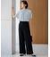 【VERY掲載/セットアップ対応】トリアセダブルジョーゼット フルレングス パンツ