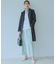 コットンポリエステルギャバジン ロング トレンチコート
