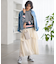 【Oggi4月号掲載/洗える】ラスターコットンポリエステル ニット