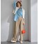 【Oggi4月号掲載/洗える】シルキーストレッチ パラシュートパンツ