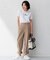【Oggi4月号掲載/洗える】シルキーストレッチ パラシュートパンツ