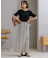 【洗える】レーヨンポリエステルストレッチ 5分袖 ニット