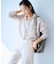 【CLASSY.6月号掲載/洗える】リネンレーヨンストレッチ ワイドパンツ