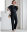 【CLASSY.6月号掲載/洗える】リネンレーヨンストレッチ ワイドパンツ