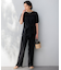 【CLASSY.6月号掲載/洗える】リネンレーヨンストレッチ ワイドパンツ