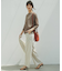 【CLASSY.6月号掲載/洗える】リネンレーヨンストレッチ ワイドパンツ
