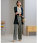 【CLASSY.6月号掲載/洗える】リネンレーヨンストレッチ ワイドパンツ