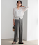 【CLASSY.6月号掲載/洗える】リネンレーヨンストレッチ ワイドパンツ
