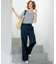 【CLASSY.6月号掲載/洗える】リネンレーヨンストレッチ ワイドパンツ