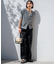 【CLASSY.6月号掲載/洗える】リネンレーヨンストレッチ ワイドパンツ