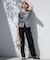 【CLASSY.6月号掲載/洗える】リネンレーヨンストレッチ ワイドパンツ
