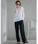 【CLASSY.6月号掲載/洗える】リネンレーヨンストレッチ ワイドパンツ