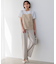 【CLASSY.6月号掲載/洗える】リネンレーヨンストレッチ ワイドパンツ