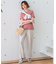 【洗える】リネンレーヨンストレッチ ドロスト パンツ