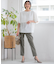 【洗える】ストレッチジョーゼット レイヤー カットソー