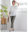 【洗える】ストレッチジョーゼット レイヤー カットソー