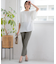 【洗える】ストレッチジョーゼット レイヤー カットソー