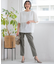 【洗える】ストレッチジョーゼット レイヤー カットソー