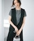 【CLASSY.6月号掲載/洗える】リネンレーヨンストレッチ ジレ