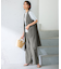 【CLASSY.6月号掲載/洗える】リネンレーヨンストレッチ ジレ