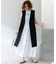 【CLASSY.6月号掲載/洗える】リネンレーヨンストレッチ ジレ