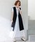【CLASSY.6月号掲載/洗える】リネンレーヨンストレッチ ジレ