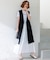 【CLASSY.6月号掲載/洗える】リネンレーヨンストレッチ ジレ