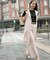 【CLASSY.6月号掲載/洗える】リネンレーヨンストレッチ ジレ