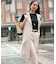 【CLASSY.6月号掲載/洗える】リネンレーヨンストレッチ ジレ