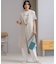 【CLASSY.6月号掲載/洗える】リネンレーヨンストレッチ ジレ