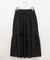 【洗える】ブロドリーダンテル ティアードスカート