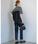 【WEB限定カラーあり/洗える】スムースデザイン コンビ カットソー